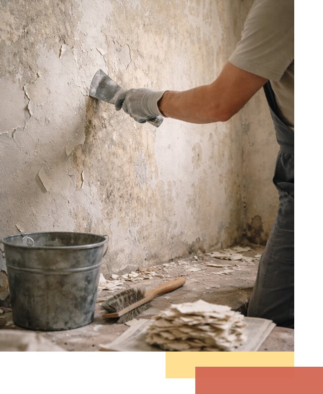 Удаление старой краски со стен в Сургуте качественно и быстро