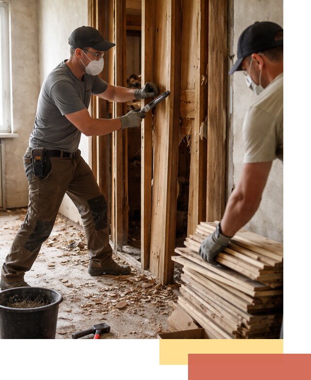 Демонтаж деревянных перегородок в Сургуте быстро и аккуратно