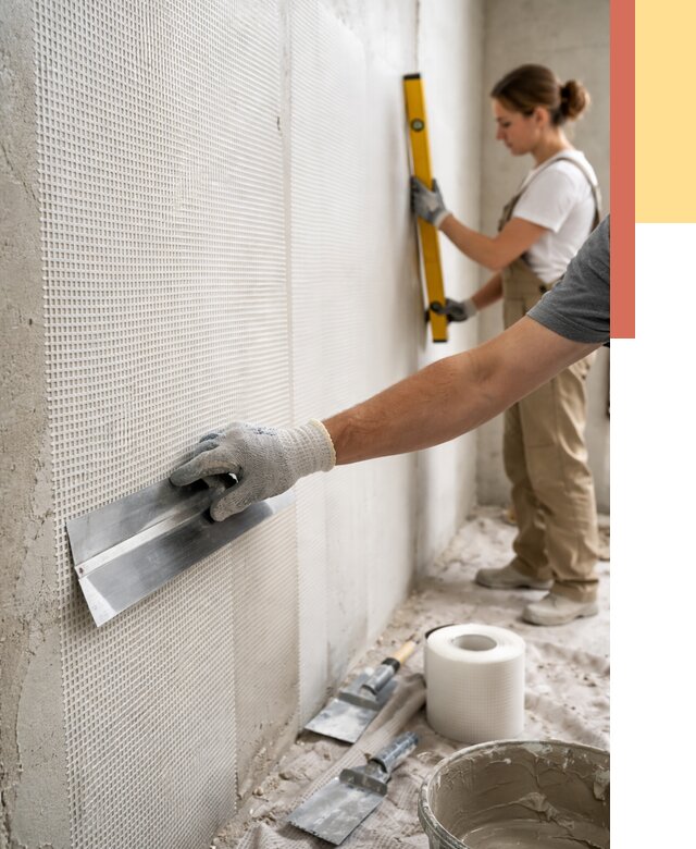 Армирование стен стеклосеткой в Сургуте от 3271 руб. под ключ | ОТДЕЛОЧНИК-Срг