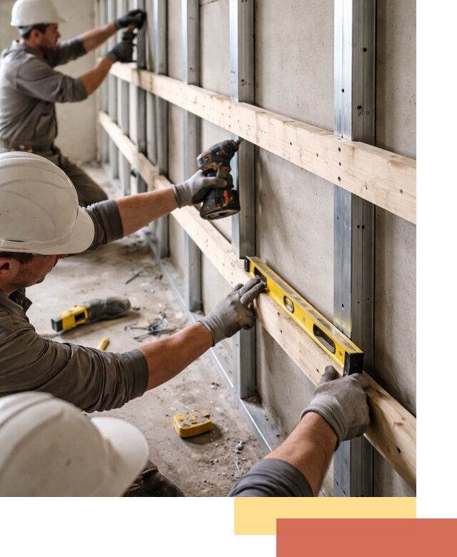 Устройство обрешетки под панели в Сургуте