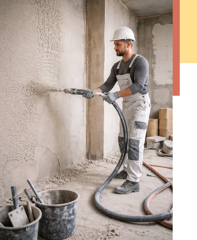 Машинная штукатурка стен в Сургуте под ключ от 6644 руб./м2 | ОТДЕЛОЧНИК-Срг