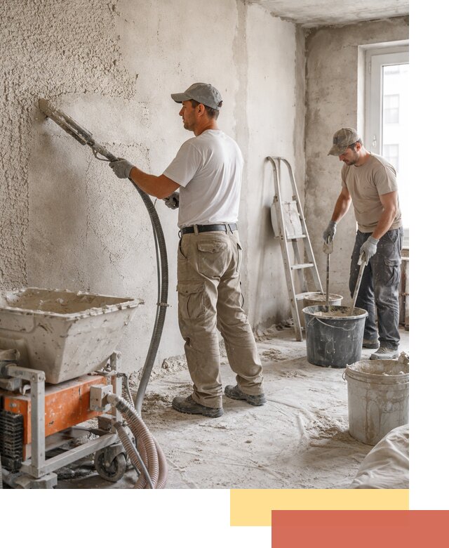 Машинная штукатурка стен в Сургуте — быстро и качественно