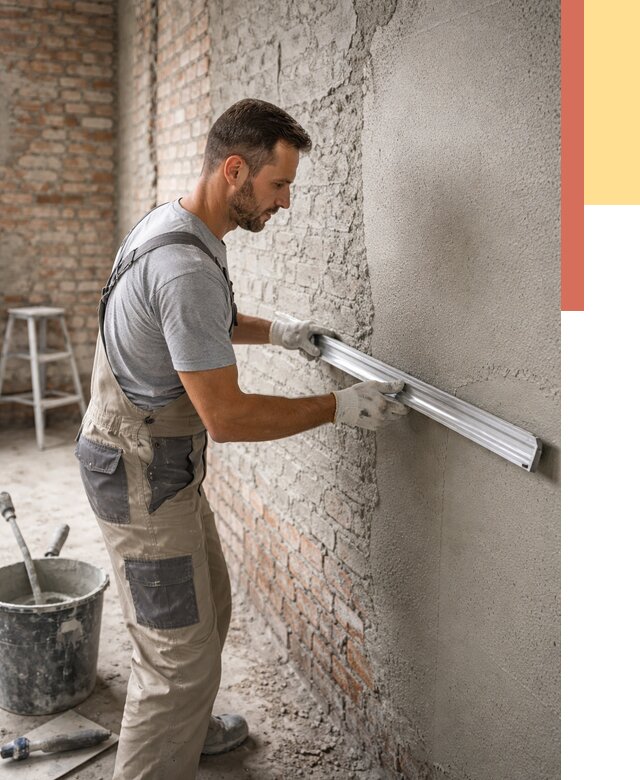 Штукатурка кирпичных стен в Сургуте от 4600 руб/м2 — быстро и недорого | ОТДЕЛОЧНИК-Срг