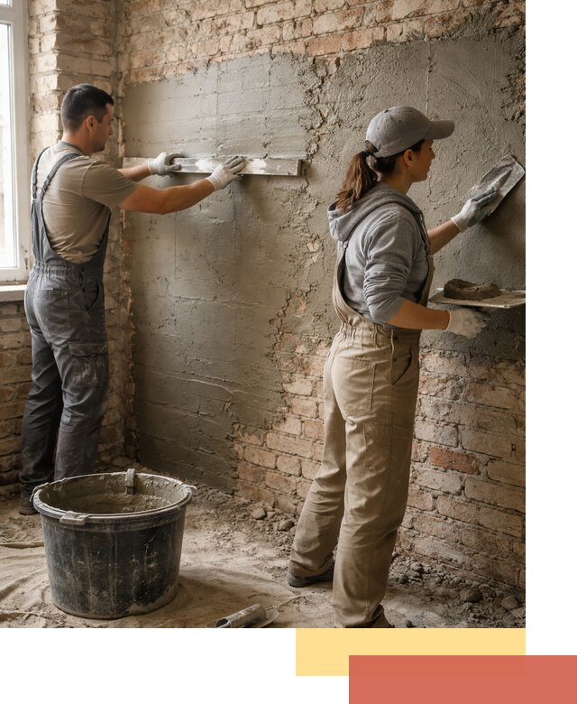 Штукатурка кирпичных стен в Сургуте — качественно и надежно