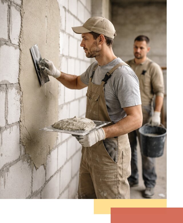 Штукатурка стен из газобетона в Сургуте под ключ