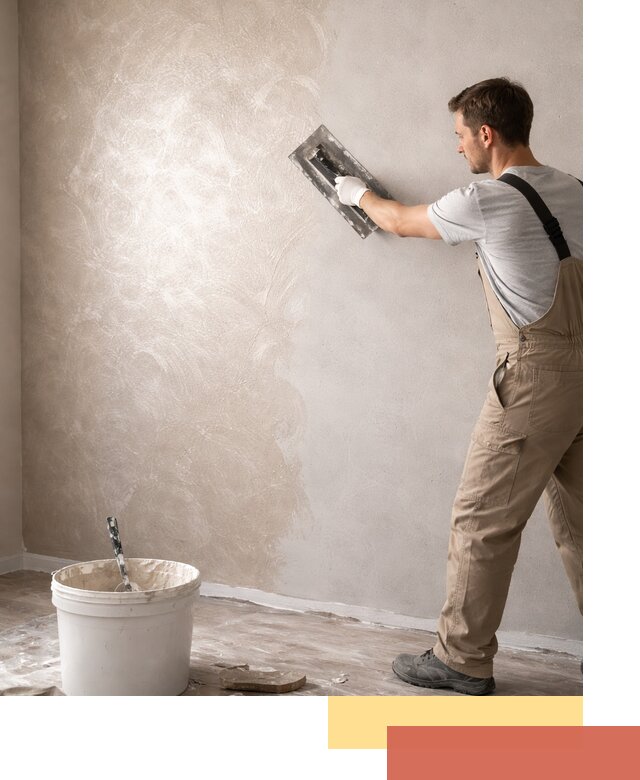 Декоративная штукатурка «Мокрый шелк» под ключ в Сургуте