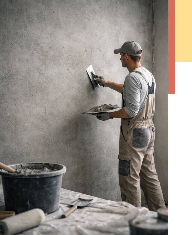 Декоративная штукатурка под бетон в Сургуте от 2556 руб./м² — нанесение под ключ | ОТДЕЛОЧНИК-Срг