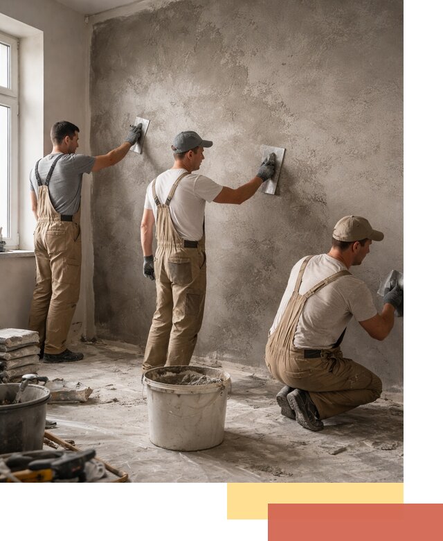 Декоративная штукатурка под бетон в Сургуте для стен и потолков