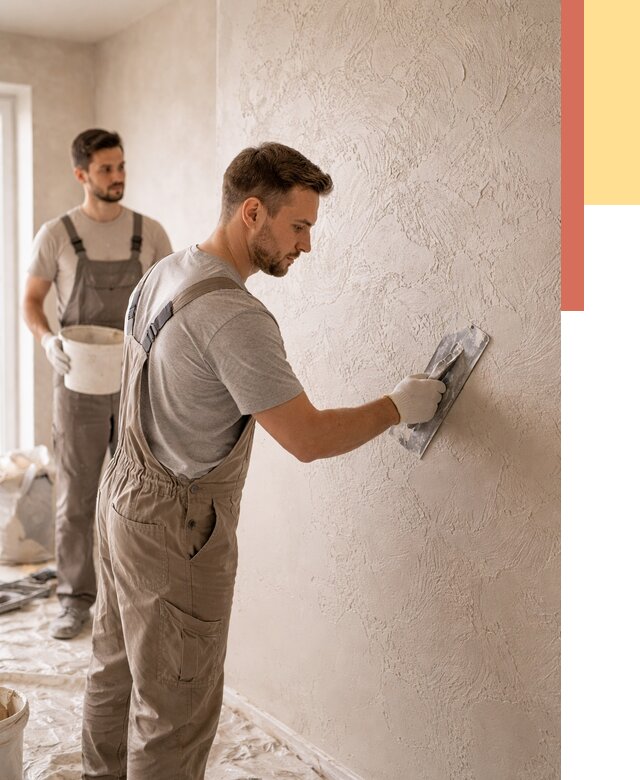 Фактурная штукатурка стен в Сургуте от 4293 руб./м² — заказать под ключ | ОТДЕЛОЧНИК-Срг