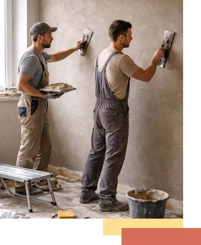 Ремонт декоративной штукатурки и восстановление фактуры в Сургуте