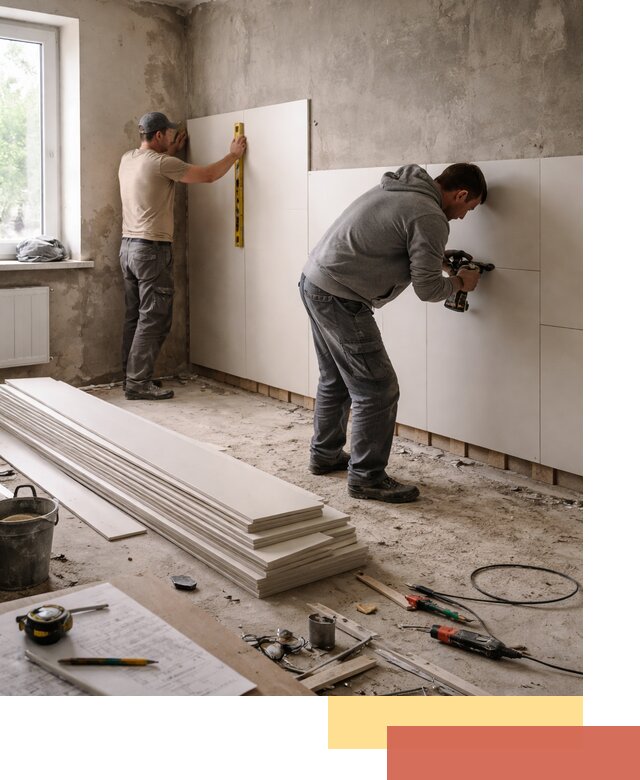 Монтаж ПВХ панелей на стены в Сургуте качественно и быстро