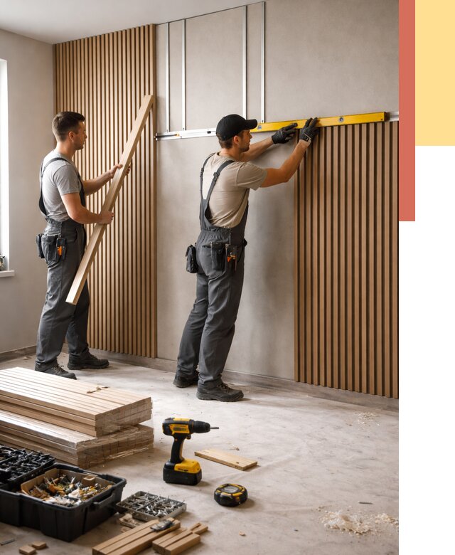 Монтаж реечных панелей на стены в Сургуте от 1227 руб. — быстро и недорого | ОТДЕЛОЧНИК-Срг