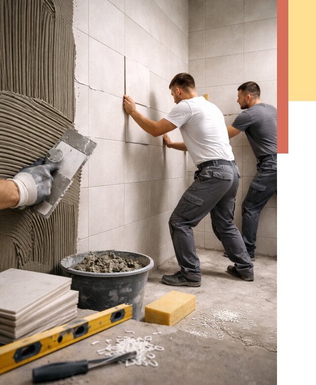 Укладка плитки на стены в Сургуте от 869 руб. — качественно и недорого | ОТДЕЛОЧНИК-Срг