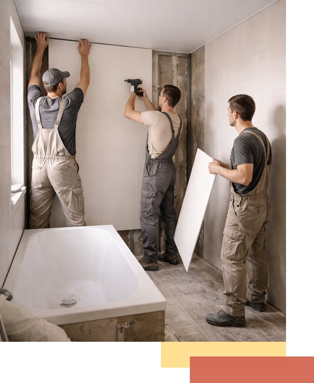 Отделка ванной панели ПВХ профессионально в Сургуте