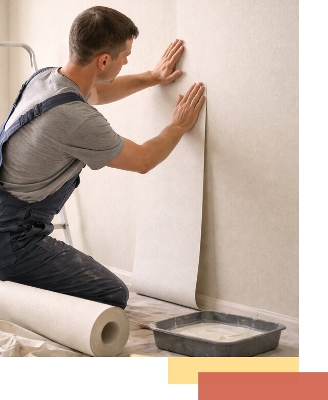 Поклейка флизелиновых обоев в Сургуте качественно и быстро