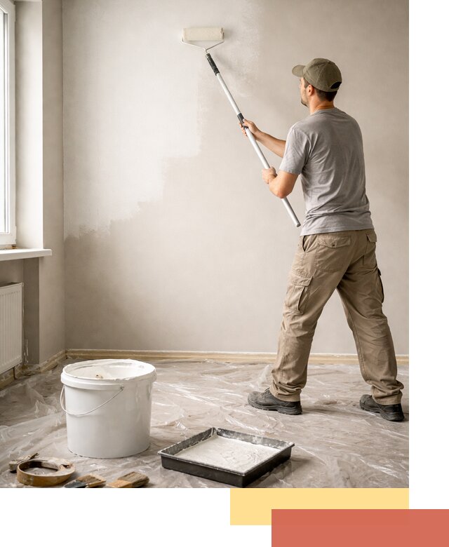 Покраска стен латексной краской в Сургуте качественно и быстро