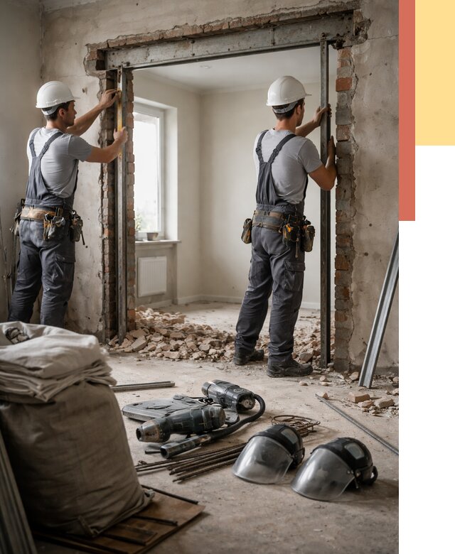 Расширение дверного проема в Сургуте от 12778 руб. под ключ | ОТДЕЛОЧНИК-Срг