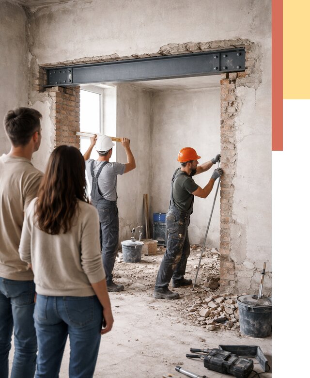 Усиление проема в стене в Сургуте от 9711 руб. — усиление дверного проема металлоконструкцией | ОТДЕЛОЧНИК-Срг