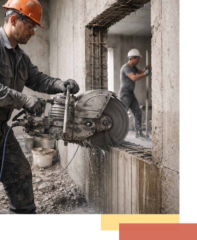 Алмазная резка проемов в Сургуте быстро и точно