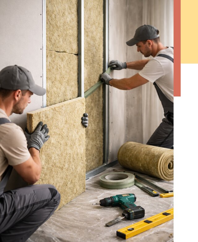 Шумоизоляция стен в Сургуте под ключ от 1891 руб. | ОТДЕЛОЧНИК-Срг