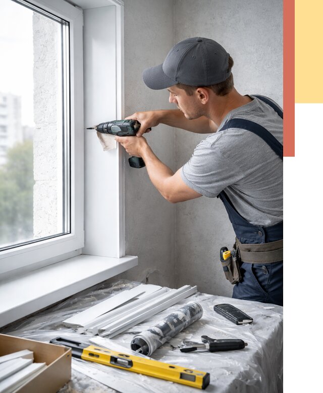 Установка пластиковых откосов в Сургуте от 2300 руб. | ОТДЕЛОЧНИК-Срг монтаж, быстро и недорого