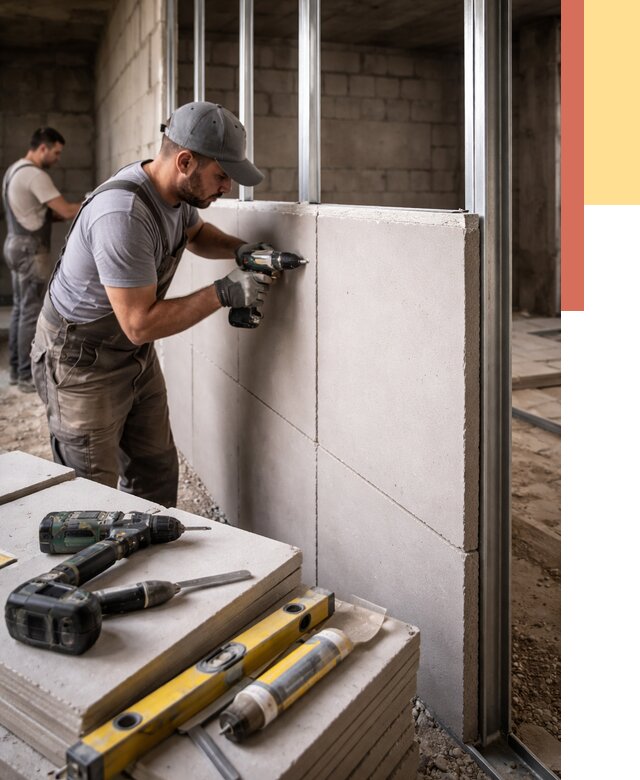 Кладка влагостойких перегородок ПГП в Сургуте от 1227 руб. под ключ | ОТДЕЛОЧНИК-Срг