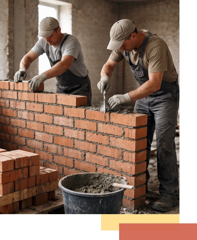 Кладка кирпичных перегородок под ключ в Сургуте