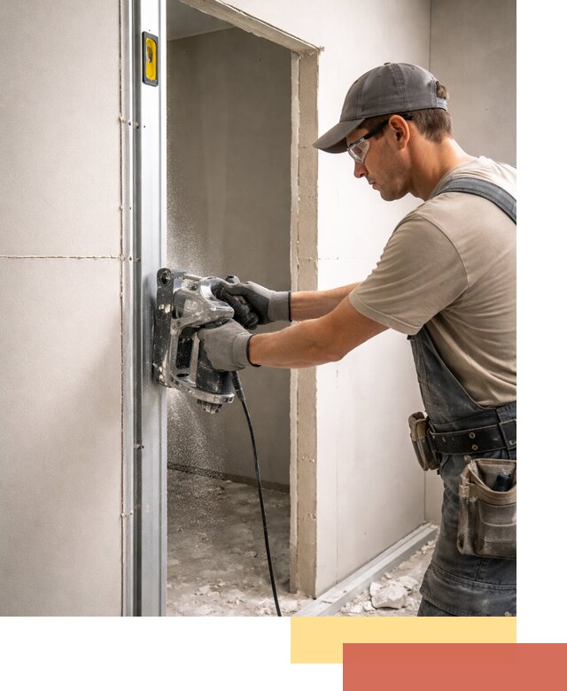 Устройство дверного проема в перегородке в Сургуте