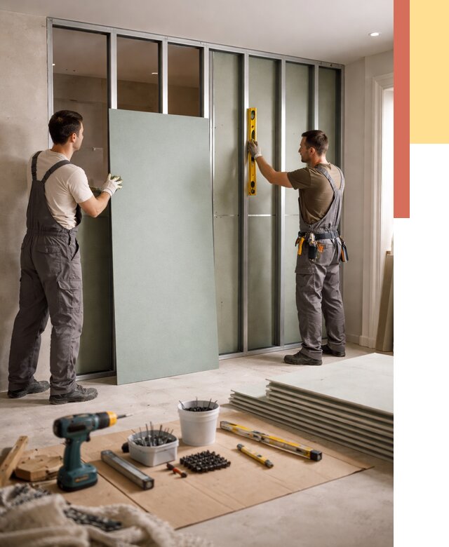 Перегородка из влагостойкого гипсокартона в Сургуте от 4907 руб. — монтаж под ключ | ОТДЕЛОЧНИК-Срг