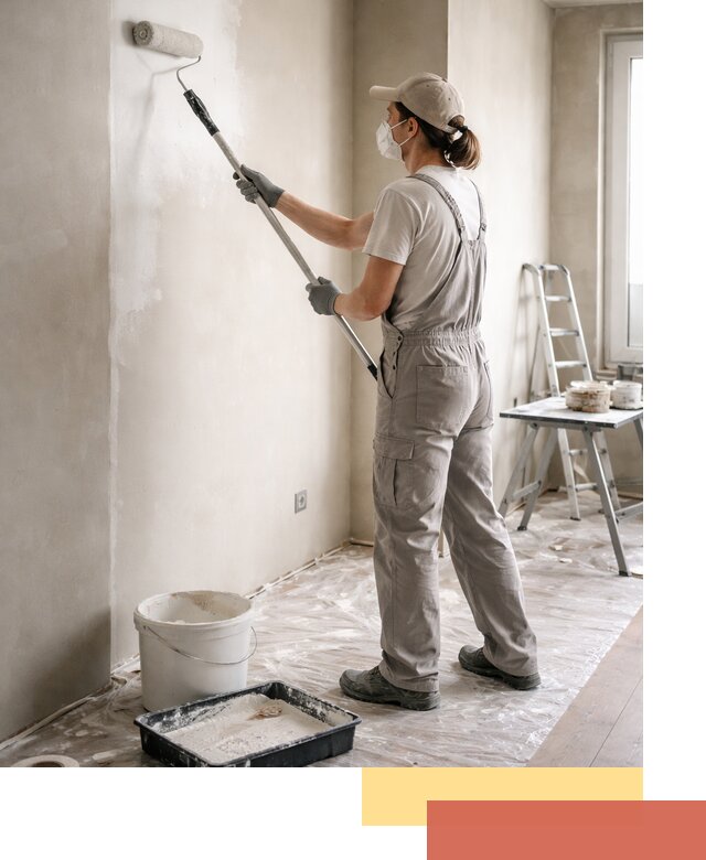 Покраска перегородок из гипсокартона в Сургуте качественно и недорого