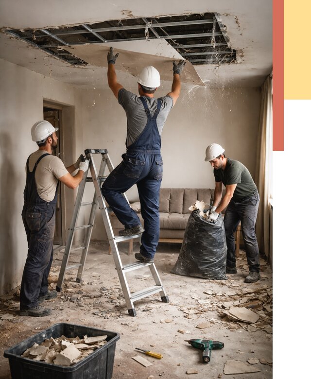 Демонтаж гипсокартонного потолка в Сургуте от 429 руб. за м2 — ОТДЕЛОЧНИК-Срг