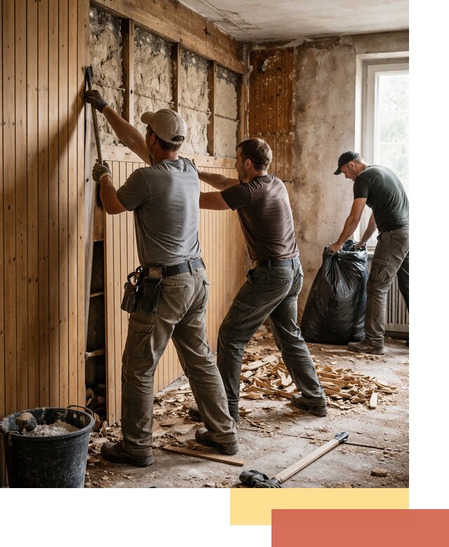 Демонтаж вагонки и вывоз материалов в Сургуте