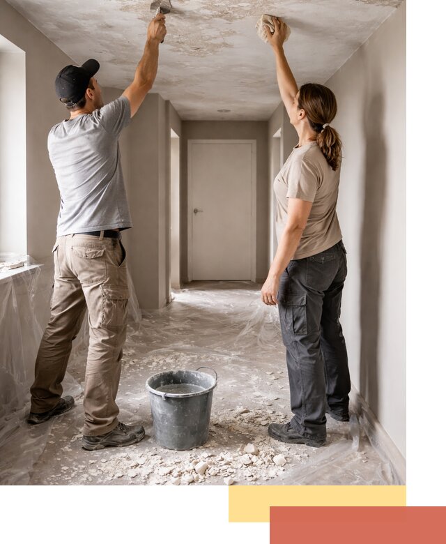 Удаление побелки с потолка в Сургуте — быстро и аккуратно