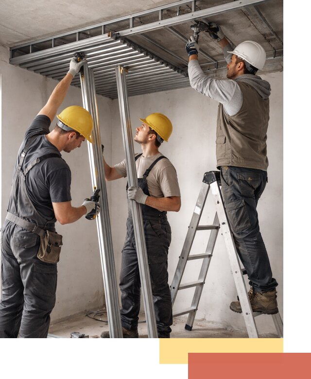 Монтаж реечного потолка под ключ в Сургуте