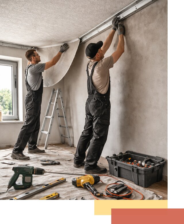 Монтаж фактурного натяжного потолка в Сургуте качественно и быстро