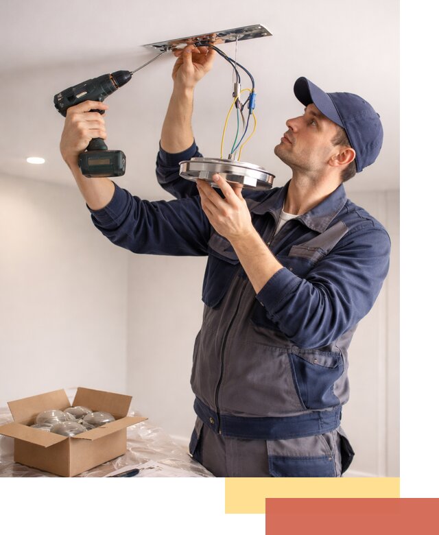 Установка люстры в натяжной потолок в Сургуте