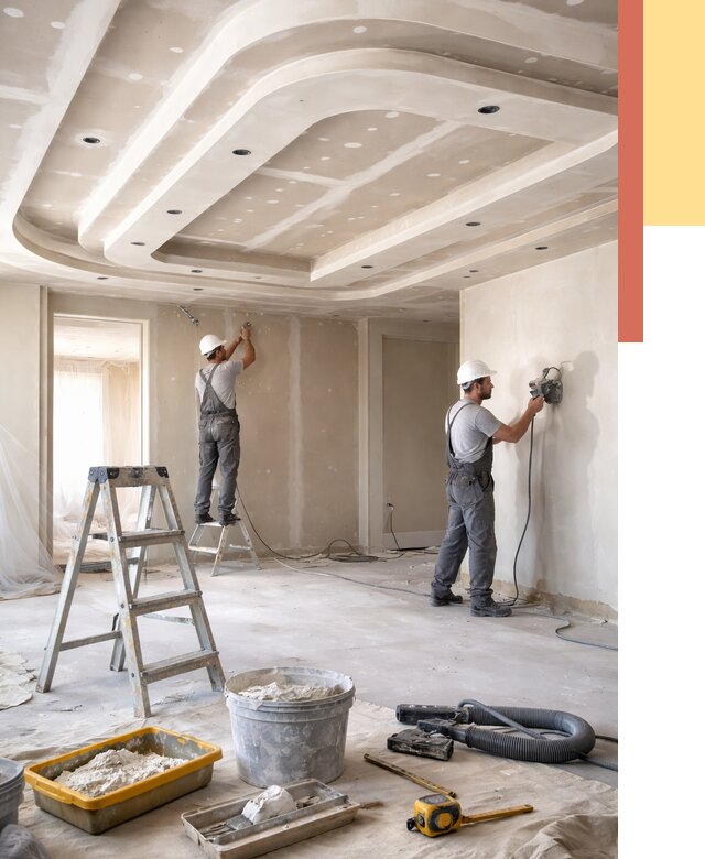 Многоуровневый потолок из гипсокартона в Сургуте от 767 руб. под ключ | ОТДЕЛОЧНИК-Срг