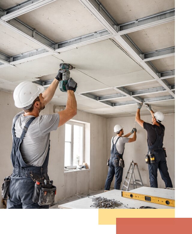 Кессонный потолок из гипсокартона под ключ в Сургуте