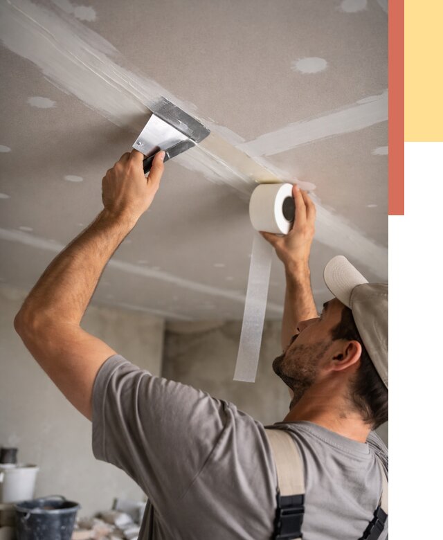 Обработка швов потолка ГКЛ в Сургуте от 7667 руб. под ключ | ОТДЕЛОЧНИК-Срг