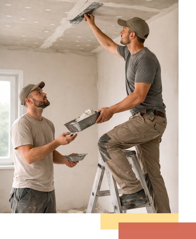 Шпаклевка потолка из гипсокартона в Сургуте качественно и быстро