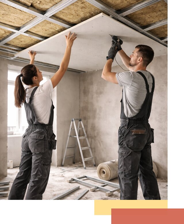 Звукоизоляция потолка из ГКЛ в Сургуте профессионально и надежно