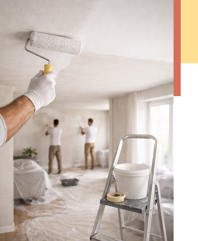 Покраска потолка акриловой краской в Сургуте от 2556 руб. | ОТДЕЛОЧНИК-Срг