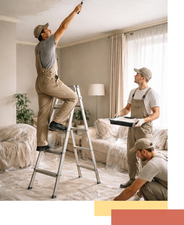 Покраска потолков акриловой краской в Сургуте качественно и быстро