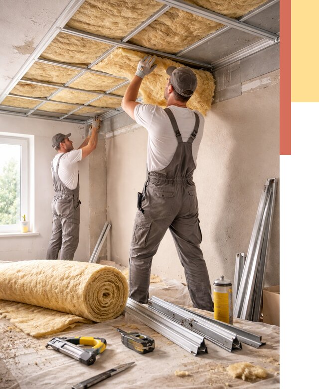 Утепление потолка в Сургуте от 7360 руб/м2 — недорого, быстро, под ключ | ОТДЕЛОЧНИК-Срг