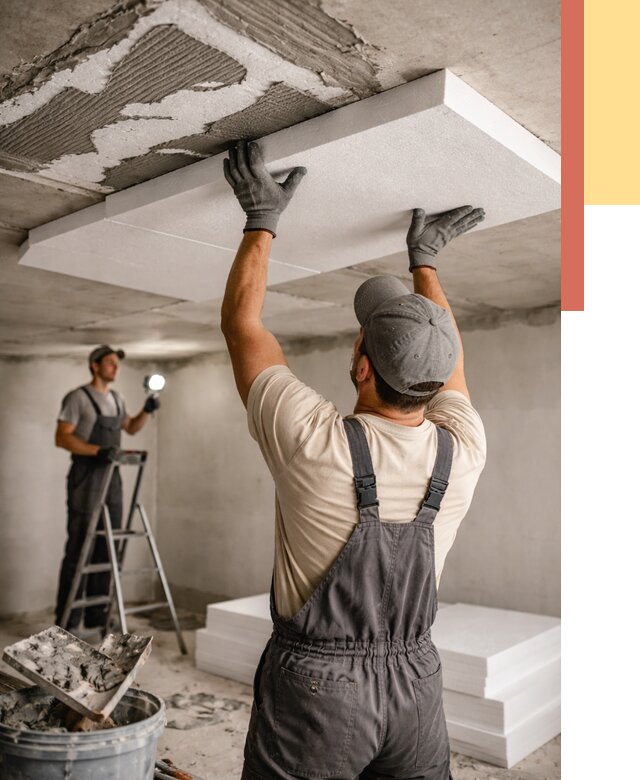 Утепление потолка пенопластом в Сургуте от 4600 руб/м2 — недорого и быстро | ОТДЕЛОЧНИК-Срг