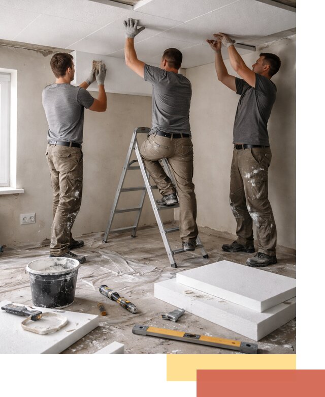 Утепление потолка пенопластом в Сургуте быстро и качественно